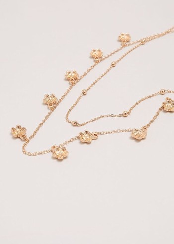 Phase Eight Flower Chain Jewellery Gold Australia | ZQ3897461